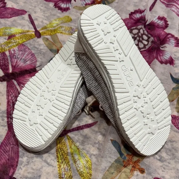 Hey Dude Women's Gray Knit Moccasins - Picture 5 of 7